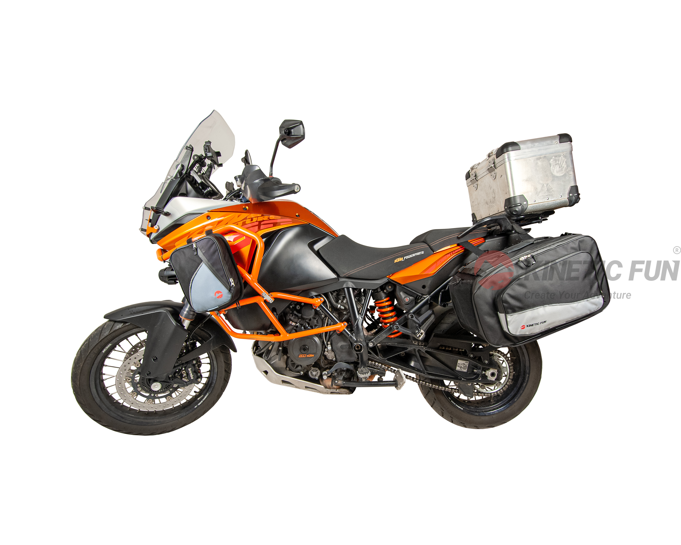 Боковые сумки для мотоцикла - Модель: XL Evo (пара), объём 46-68 литров
